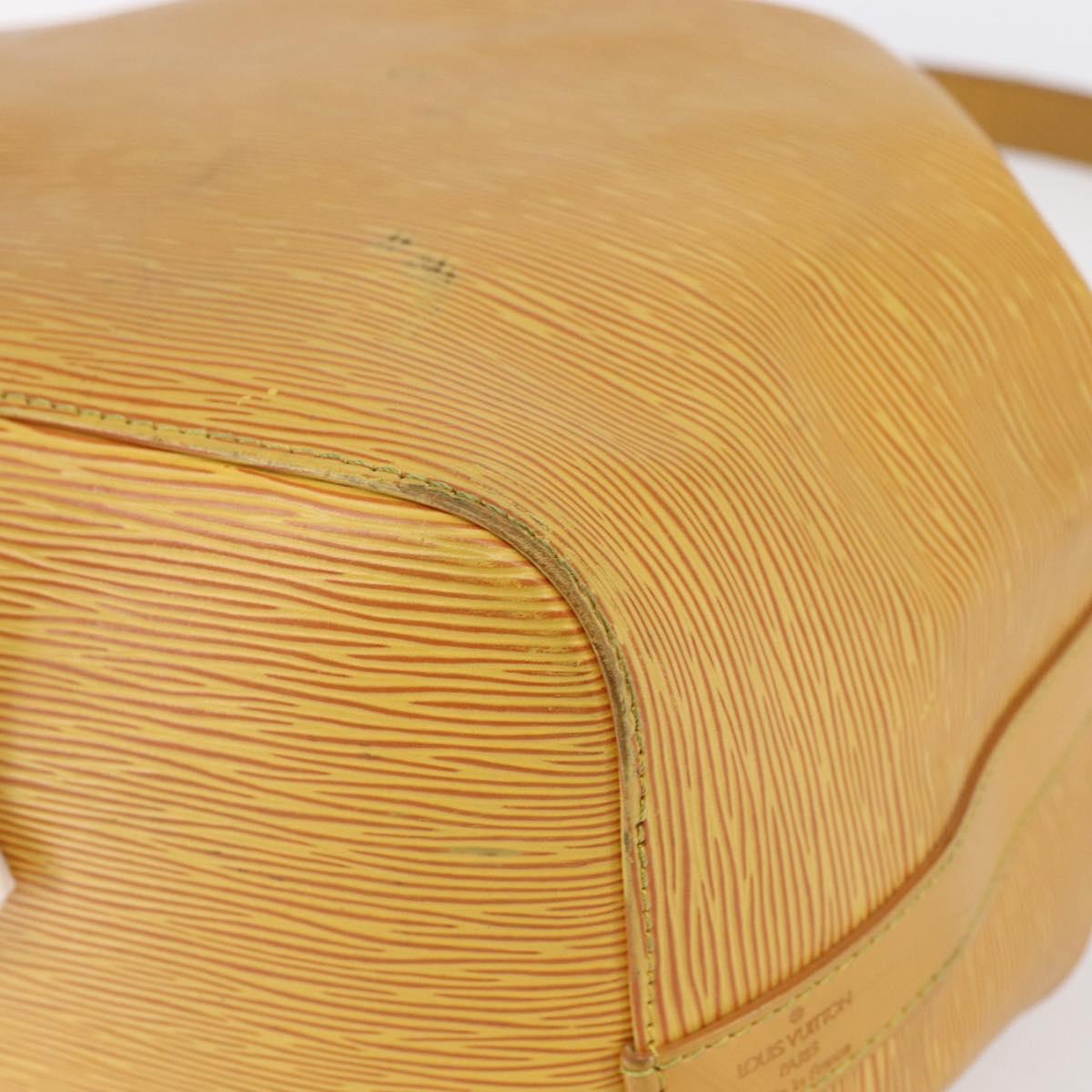 LOUIS VUITTON Epi Petit Noe Shoulder Bag Yellow M44109 LV Auth 147920