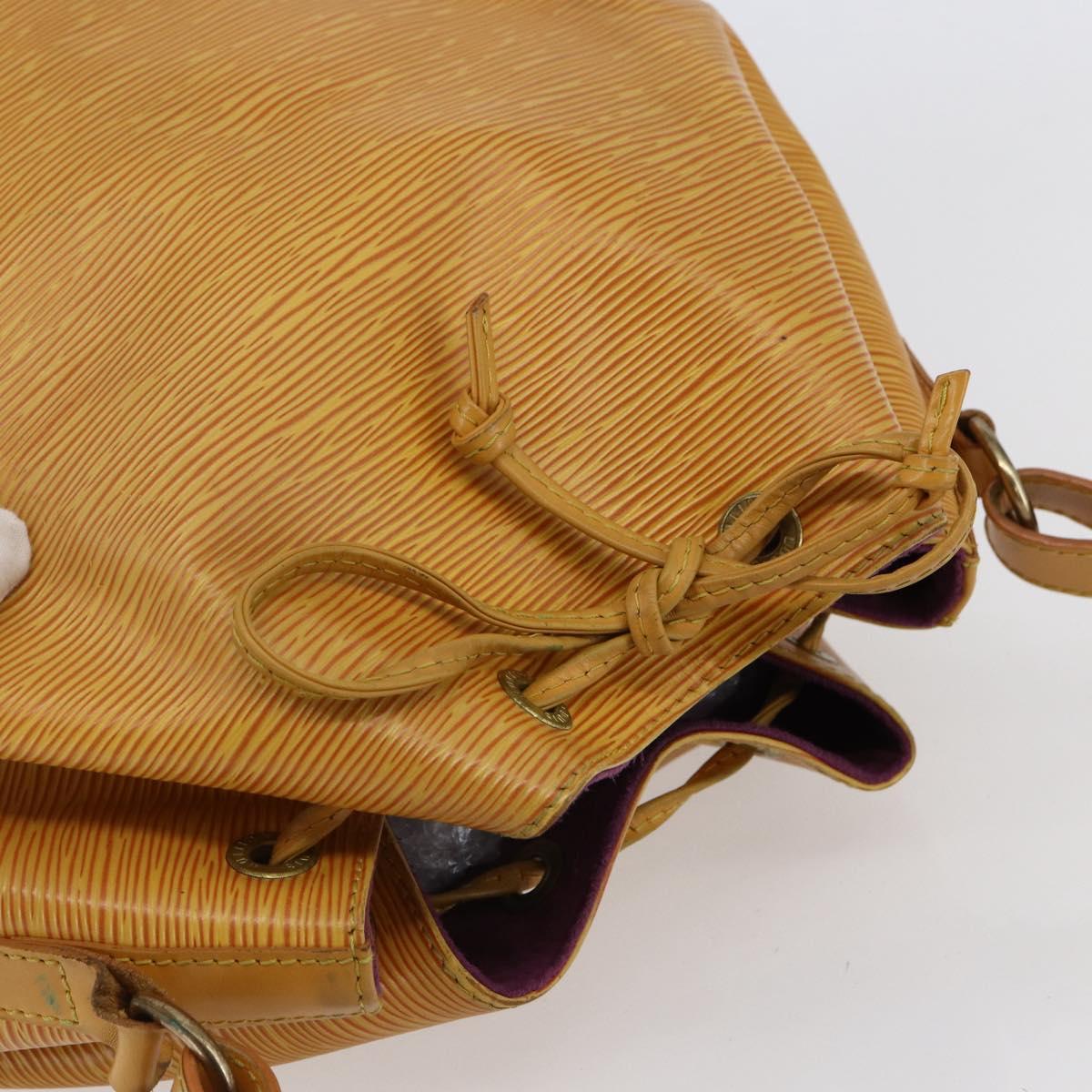 LOUIS VUITTON Epi Petit Noe Shoulder Bag Yellow M44109 LV Auth 147920