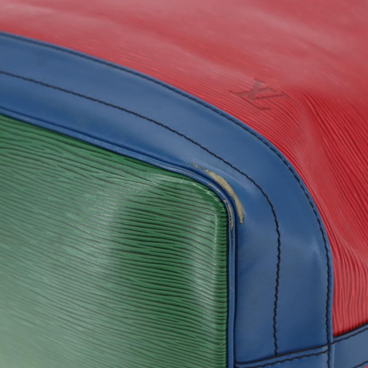 LOUIS VUITTON Epi Noe Shoulder Bag Tricolor Red Green blue M44082 LV Auth 147921