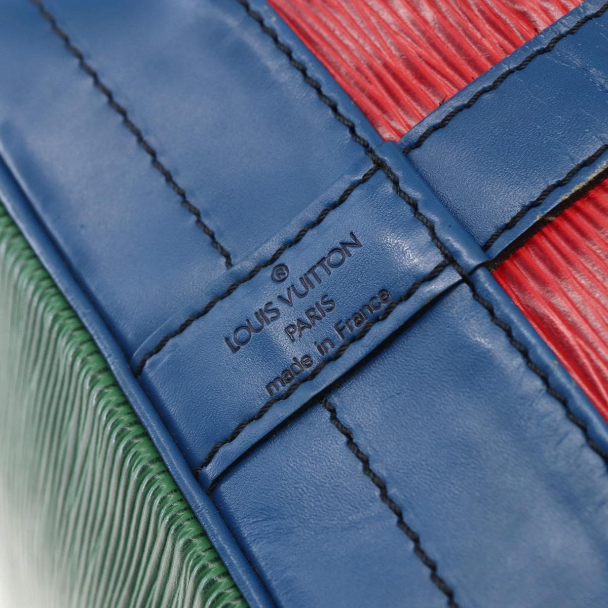 LOUIS VUITTON Epi Noe Shoulder Bag Tricolor Red Green blue M44082 LV Auth 147921