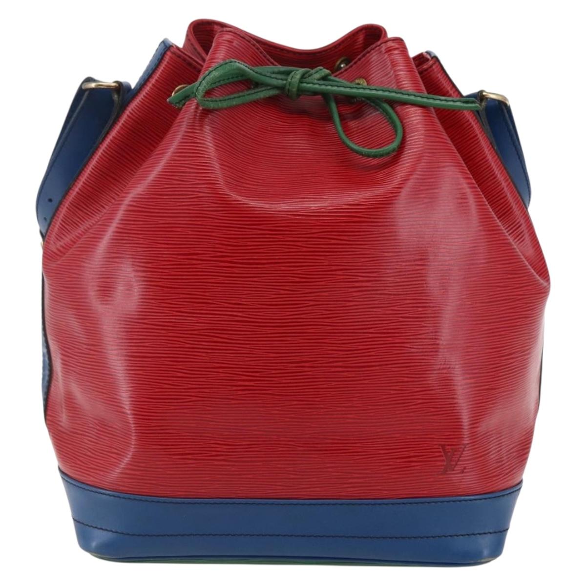 LOUIS VUITTON Epi Noe Shoulder Bag Tricolor Red Green blue M44082 LV Auth 147921