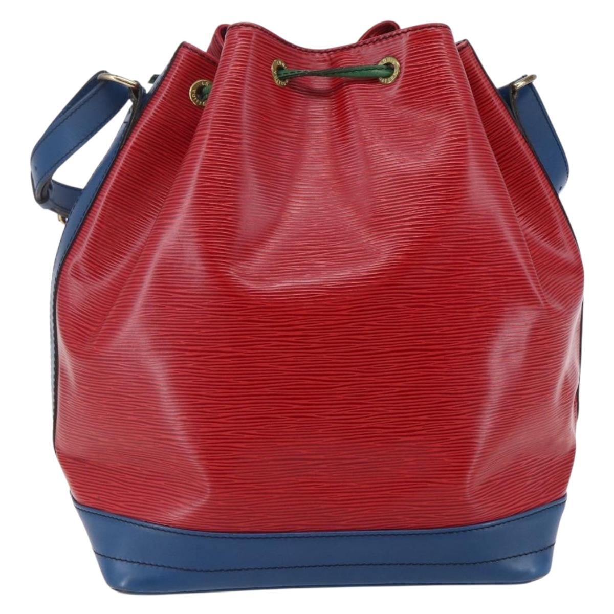 LOUIS VUITTON Epi Noe Shoulder Bag Tricolor Red Green blue M44082 LV Auth 147921