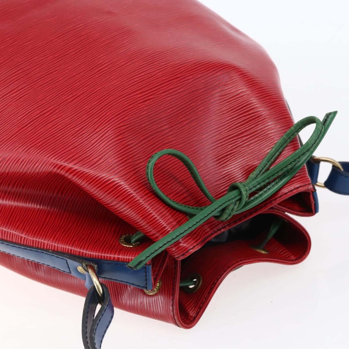 LOUIS VUITTON Epi Noe Shoulder Bag Tricolor Red Green blue M44082 LV Auth 147921