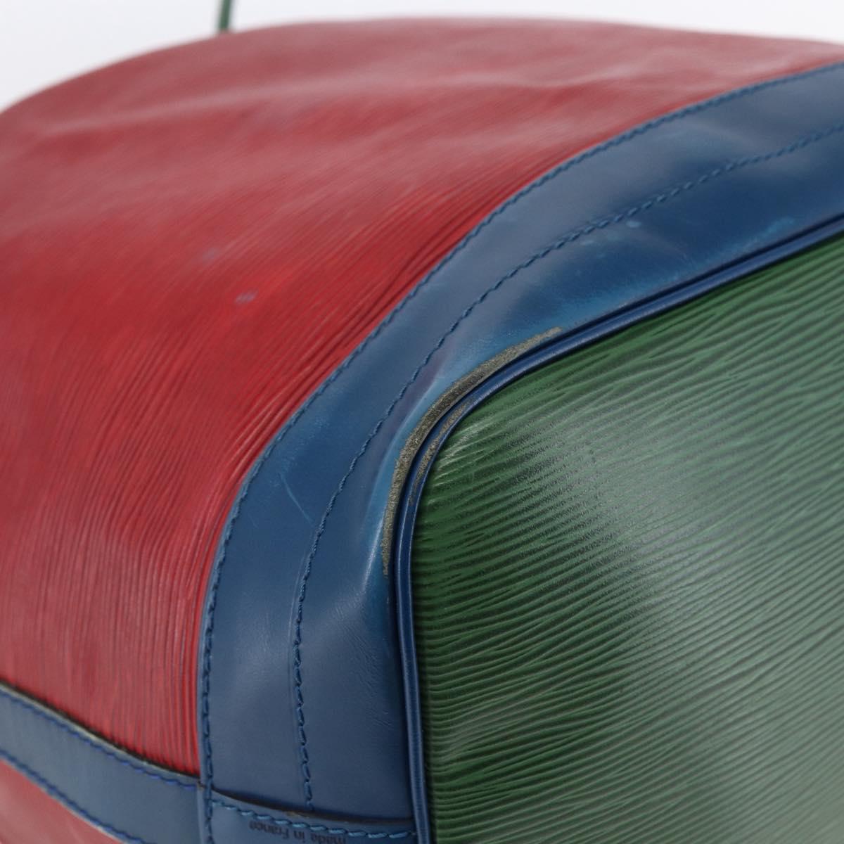 LOUIS VUITTON Epi Noe Shoulder Bag Tricolor Red Green blue M44082 LV Auth 147922