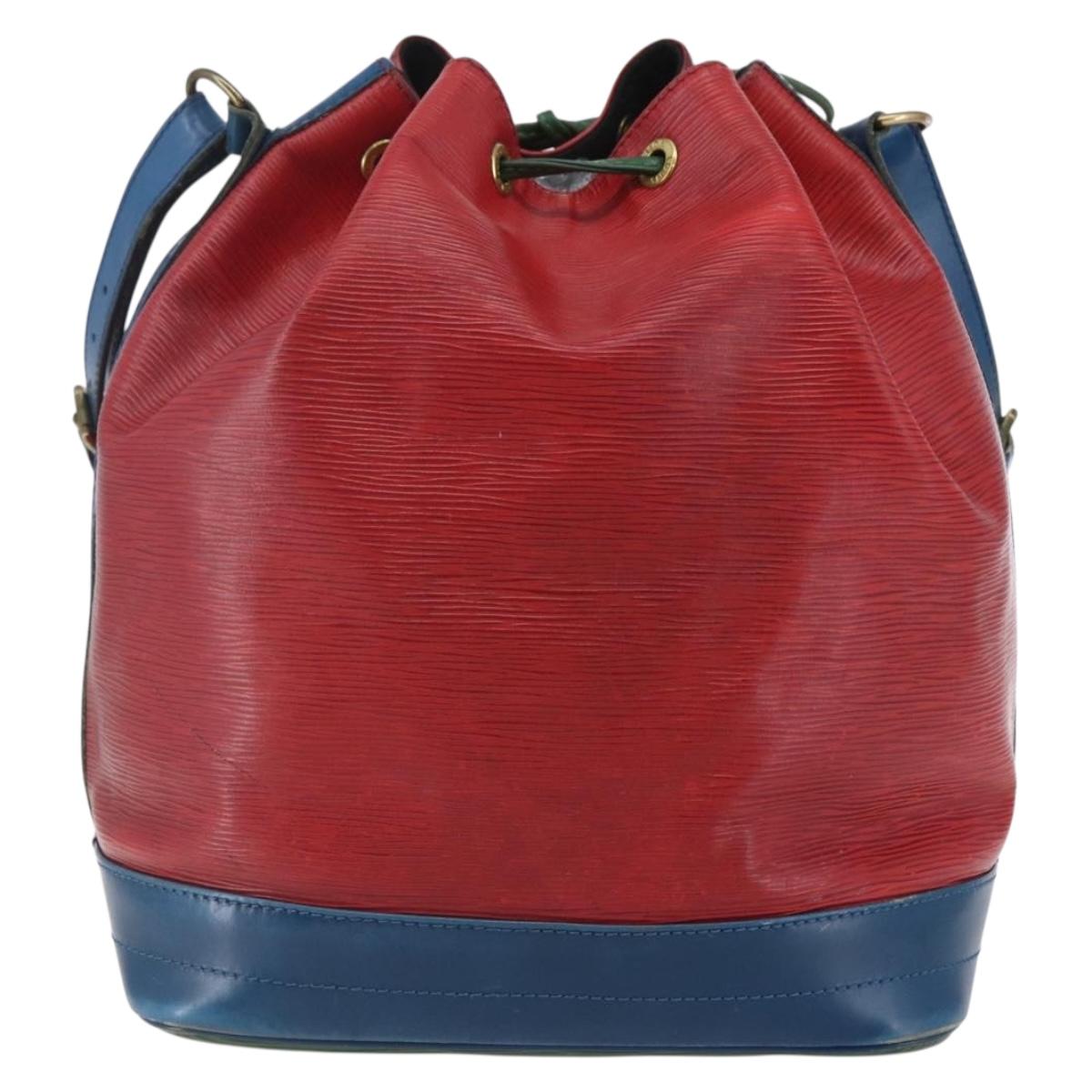 LOUIS VUITTON Epi Noe Shoulder Bag Tricolor Red Green blue M44082 LV Auth 147922