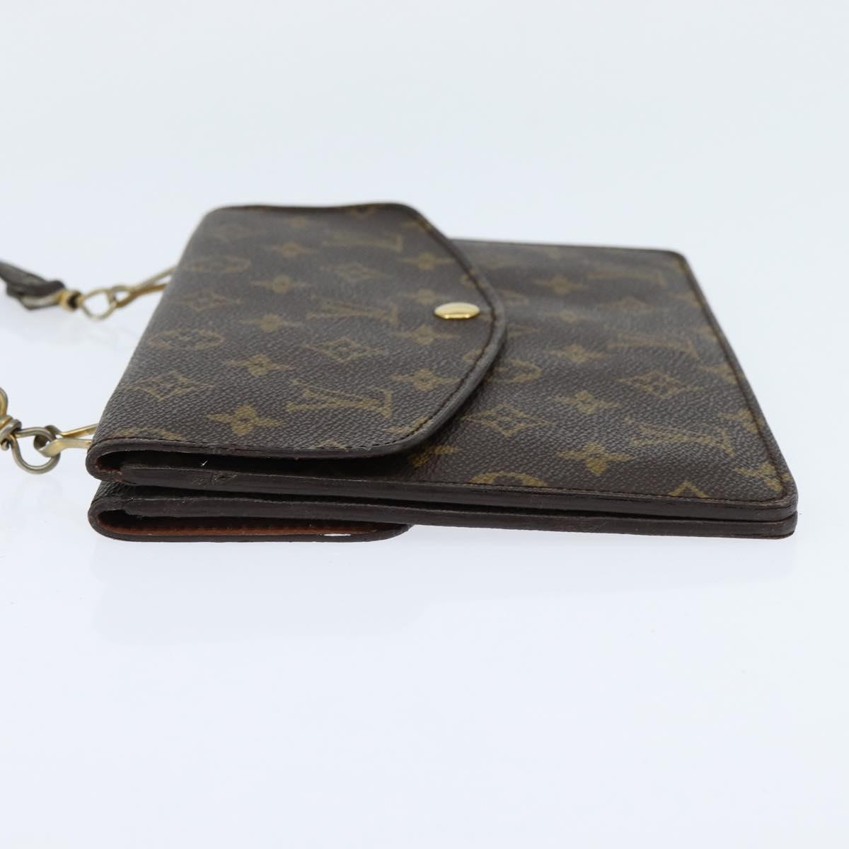 LOUIS VUITTON Monogram Double Rabat Shoulder Bag M51815 LV Auth 147932