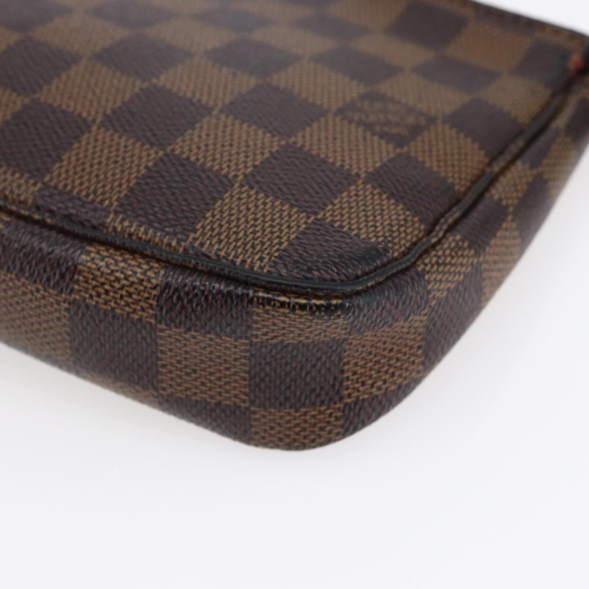 LOUIS VUITTON Damier Ebene Pochette Accessoires Pouch N41206 LV Auth 147934
