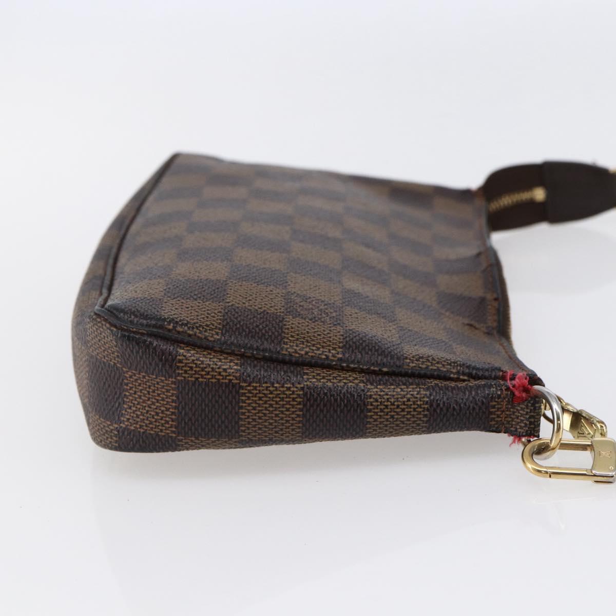 LOUIS VUITTON Damier Ebene Pochette Accessoires Pouch N41206 LV Auth 147934