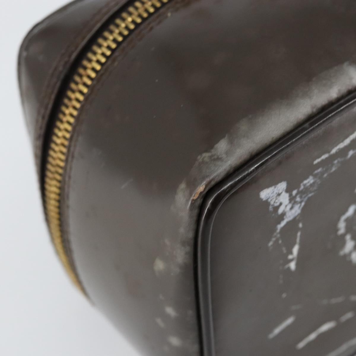 GUCCI Bamboo Vanity Hand Bag Leather Brown Gold 032 1705 0151 Auth 147944