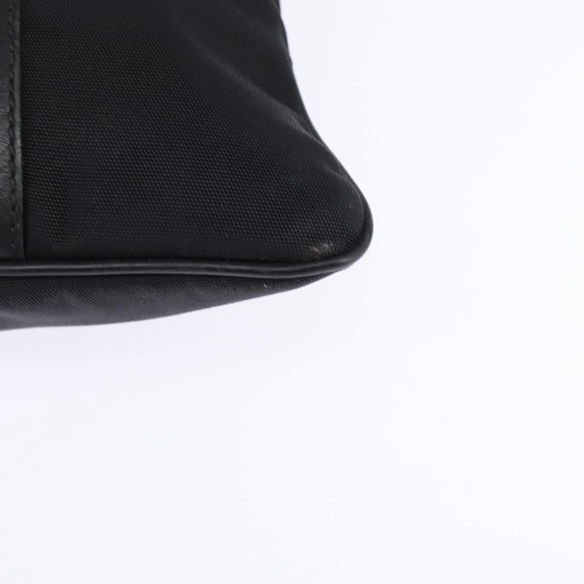 GUCCI Web Sherry Line Shoulder Bag Nylon Black 181068 Auth 147947