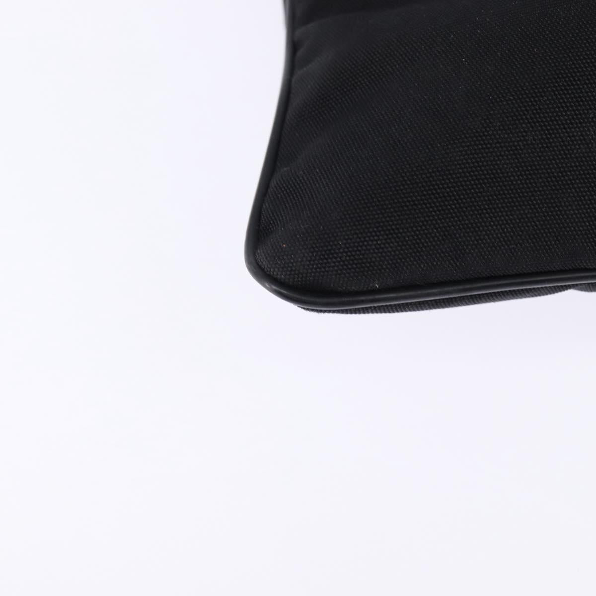 GUCCI Web Sherry Line Shoulder Bag Nylon Black 181068 Auth 147947