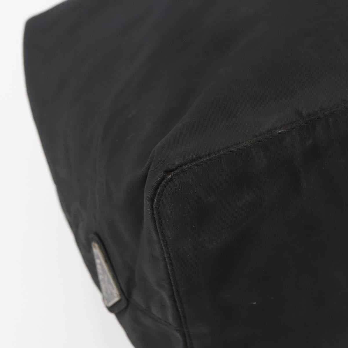 PRADA Tote Bag Nylon Black Auth 147955