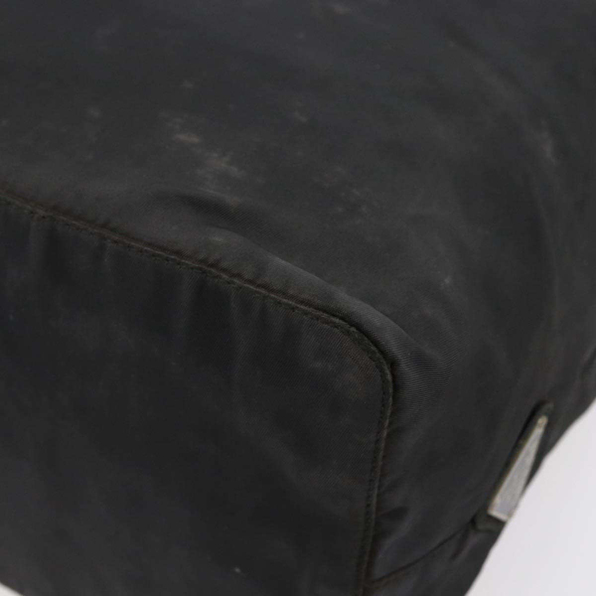 PRADA Tote Bag Nylon Black Auth 147955