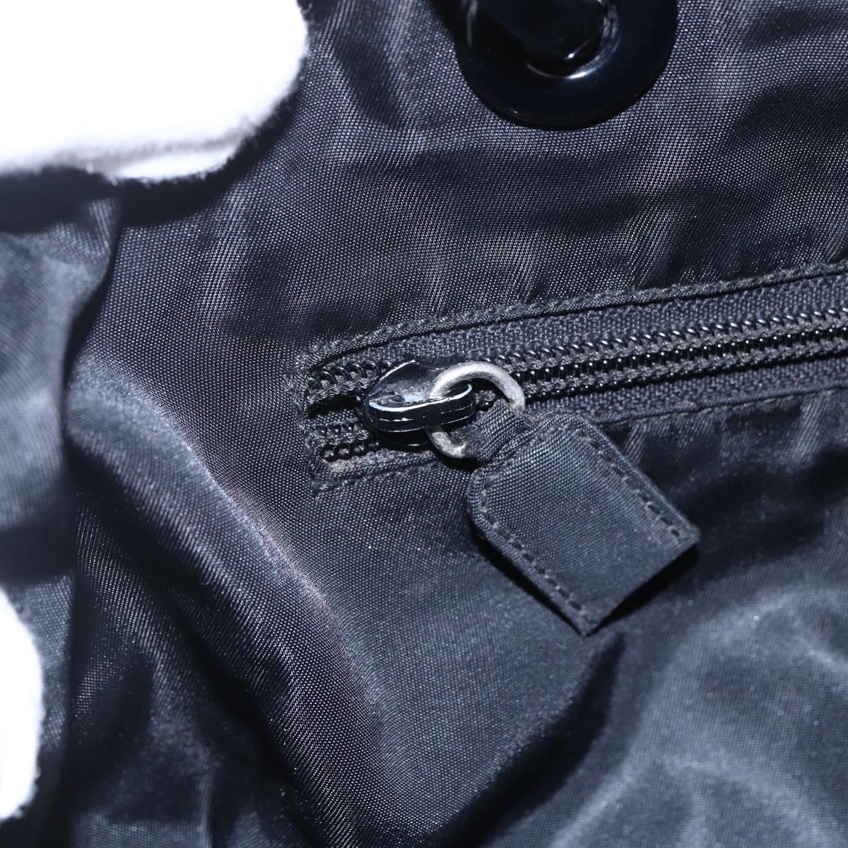 PRADA Tote Bag Nylon Black Auth 147955