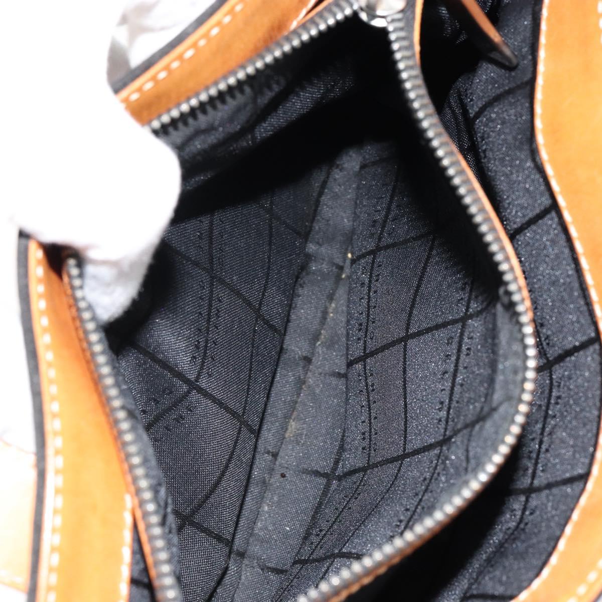 CELINE C Sulky Hand Bag Suede Black Silver Auth 147956