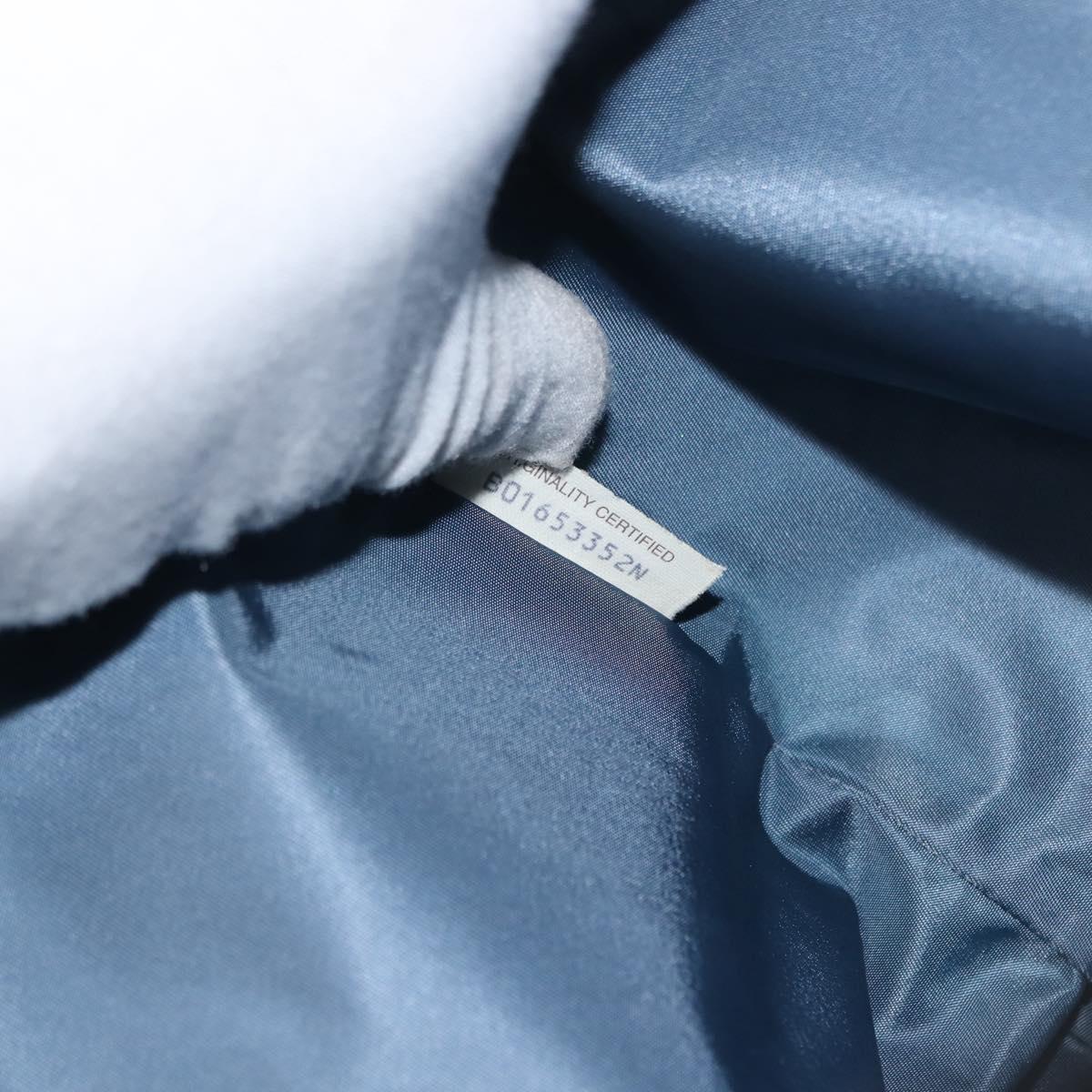 BOTTEGA VENETA INTRECCIATO Transcription Pattern Bag Nylon Blue Auth 147964