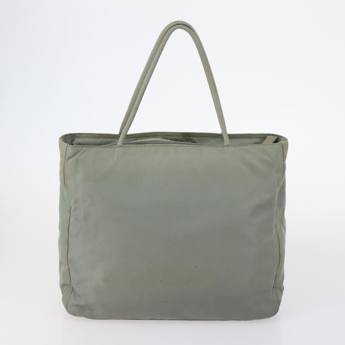 PRADA Tote Bag Nylon 2Set Pink Khaki Auth 147966