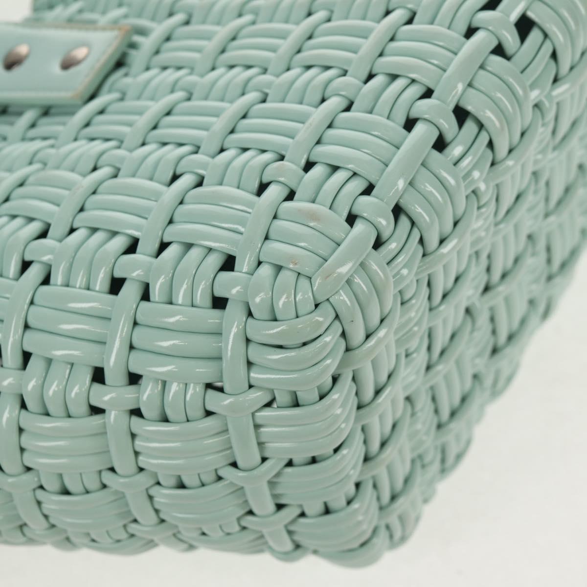 BALENCIAGA Bistro XS Hand Bag Rubber 2way LIme Green Silver 671342 Auth 147970V