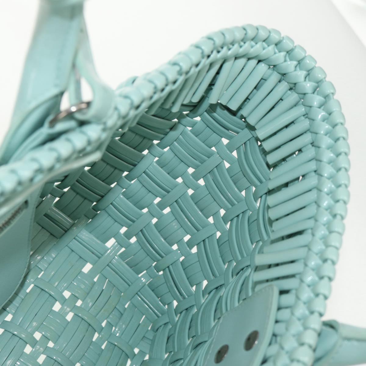 BALENCIAGA Bistro XS Hand Bag Rubber 2way LIme Green Silver 671342 Auth 147970V