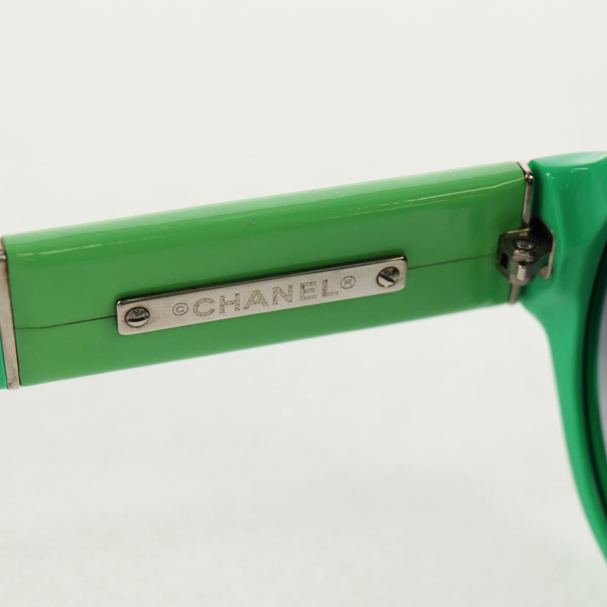 CHANEL COCO Mark Sunglasses Plastic Green 5229QA CC Auth 147976M
