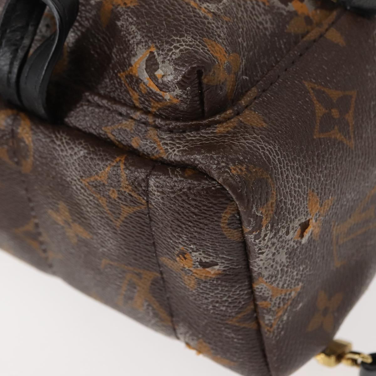 LOUIS VUITTON Monogram Palm Springs Mini Shoulder Bag M44873 LV Auth 147991