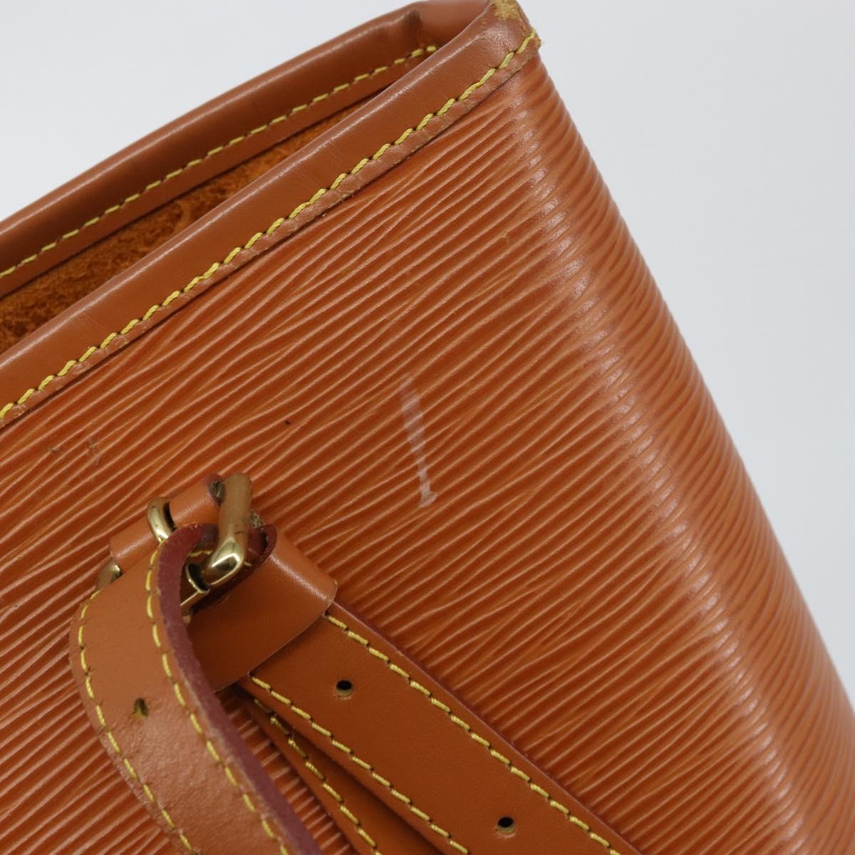 LOUIS VUITTON Epi Bucket GM Shoulder Bag SPO Beige LV Auth 147993