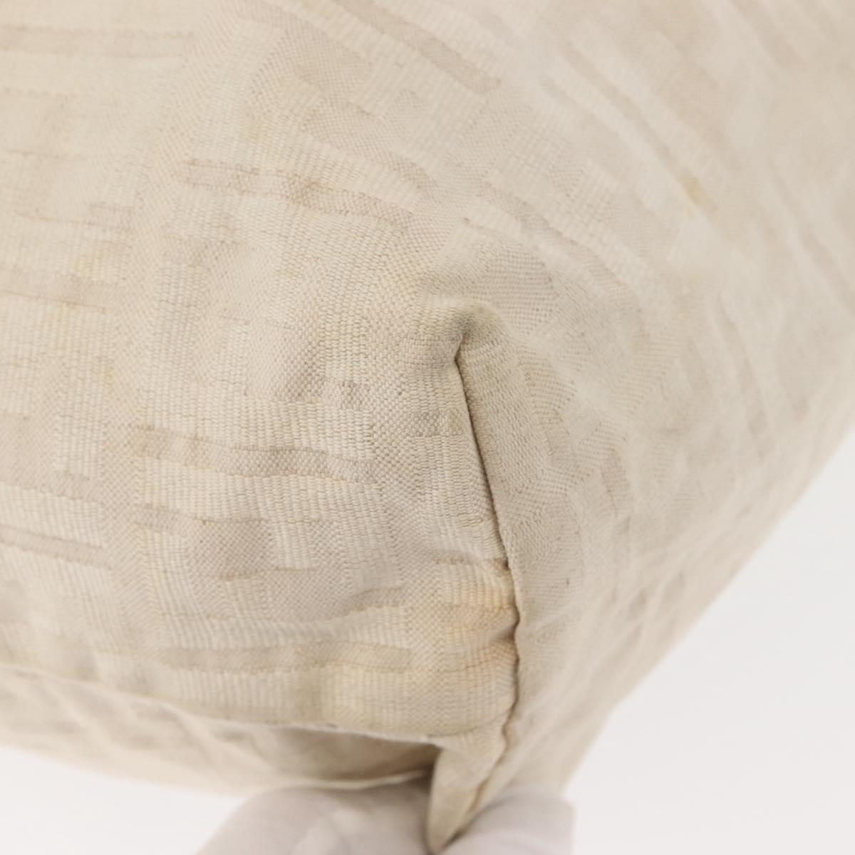 FENDI Zucca Canvas Tote Bag Beige Auth 148003