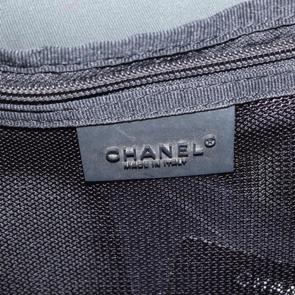 CHANEL Sports Line Backpack Canvas Brown CC Auth 148005