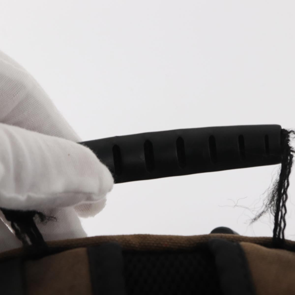 CHANEL Sports Line Backpack Canvas Brown CC Auth 148005