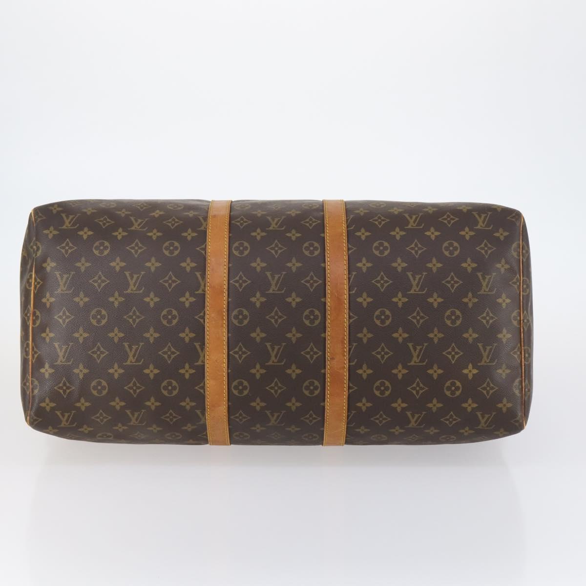 LOUIS VUITTON Monogram Keepall 55 Boston Bag M41424 LV Auth 148023