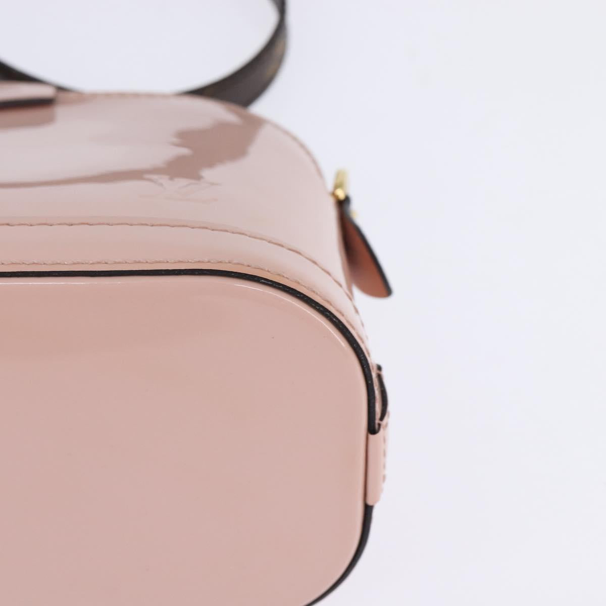 LOUIS VUITTON Vernis Alma MINI Bag 2way Pink Rose Valerine M52750 LV Auth 148026