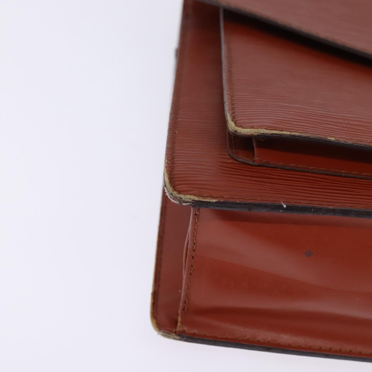 LOUIS VUITTON Epi Monceau 28 Hand Bag Brown M52123 LV Auth 148027