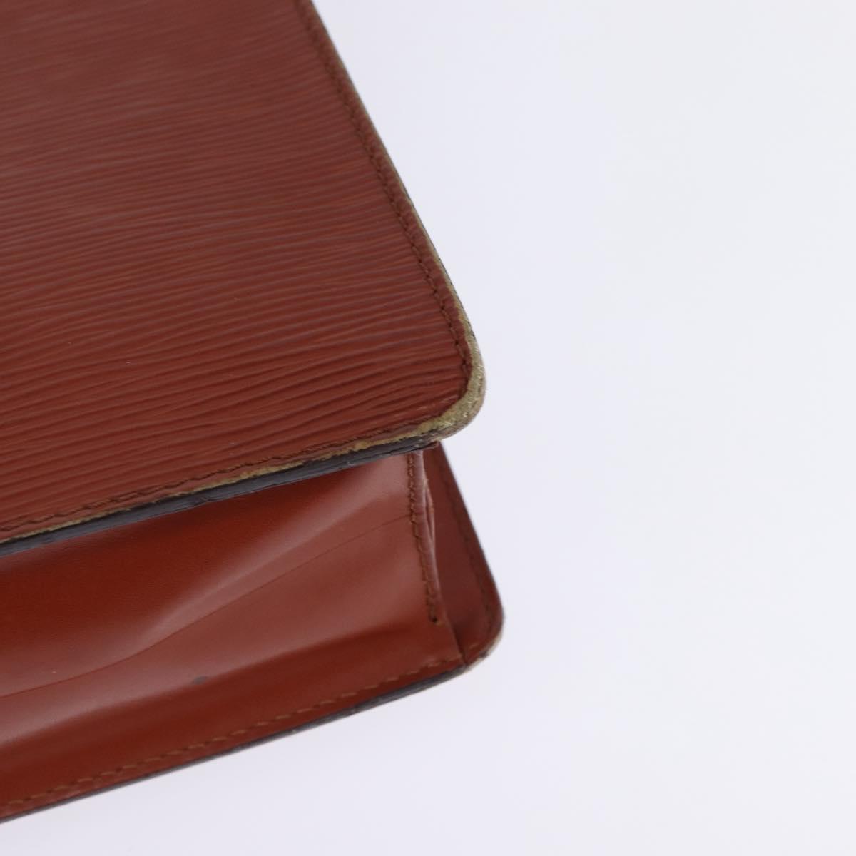 LOUIS VUITTON Epi Monceau 28 Hand Bag Brown M52123 LV Auth 148027