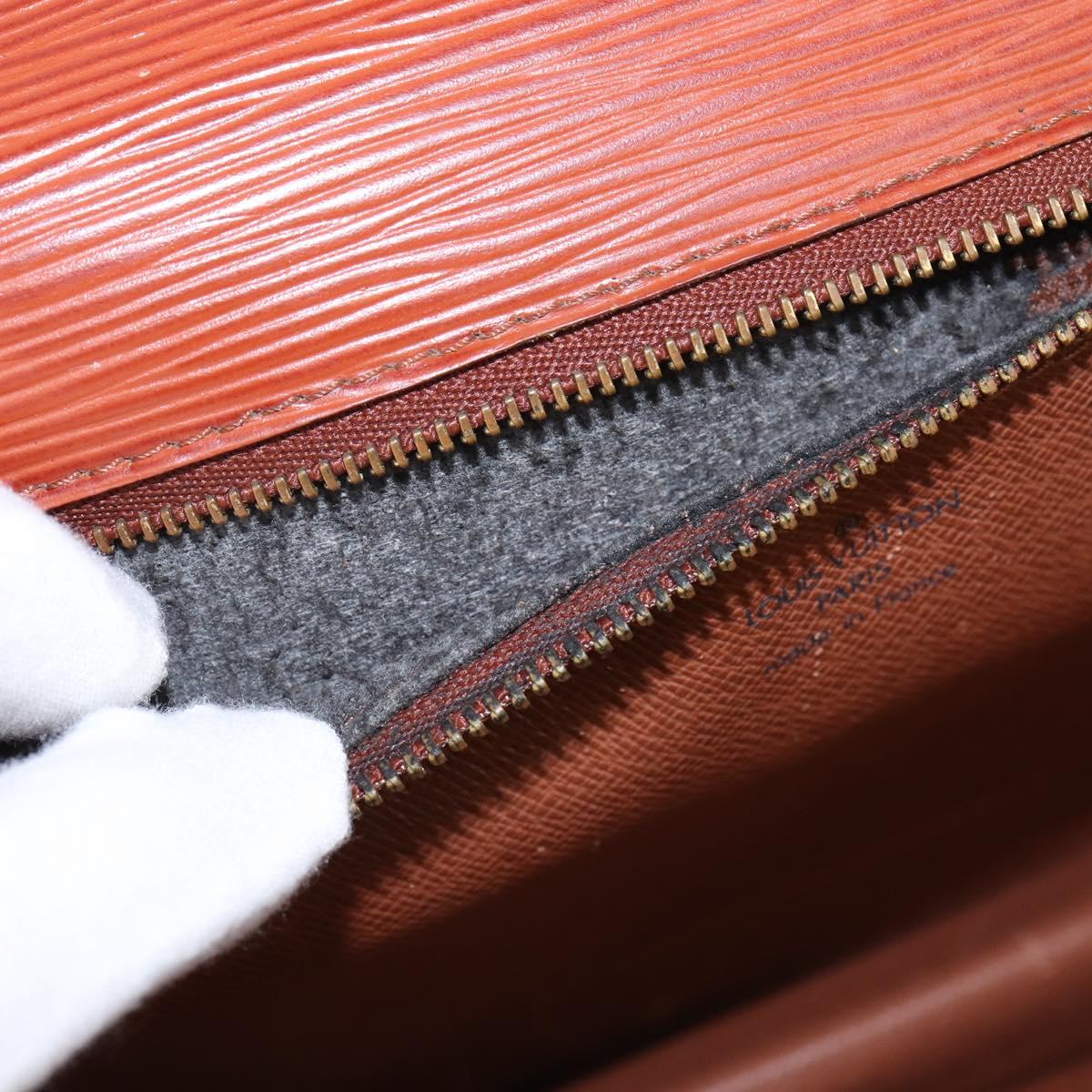 LOUIS VUITTON Epi Monceau 28 Hand Bag Brown M52123 LV Auth 148027