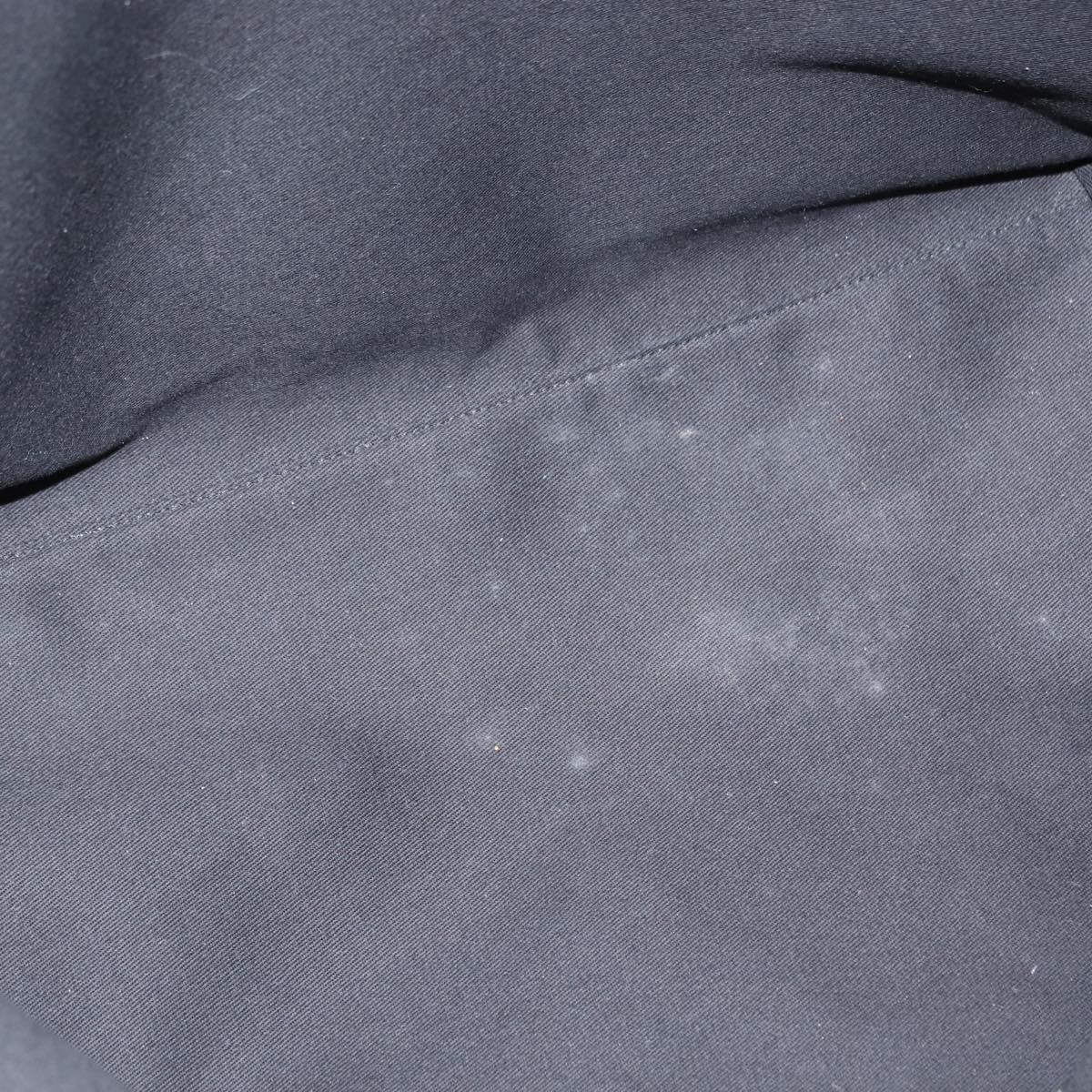 Salvatore Ferragamo Gancini Tote Bag Raffia Leather Black Silver Auth 148033