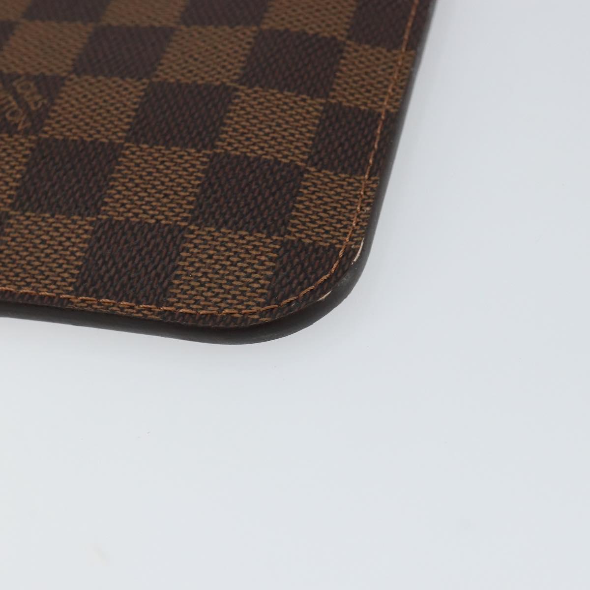 LOUIS VUITTON Damier Ebene Neverfull MM Pouch Pouch LV Auth 148039