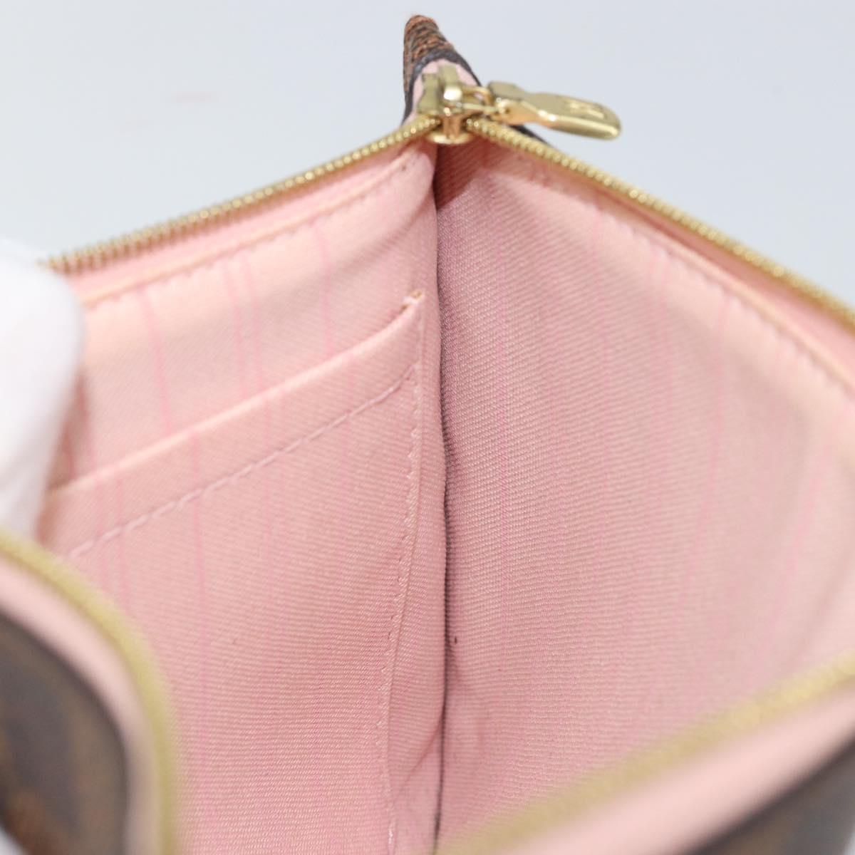 LOUIS VUITTON Damier Ebene Neverfull MM Pouch Pouch LV Auth 148039