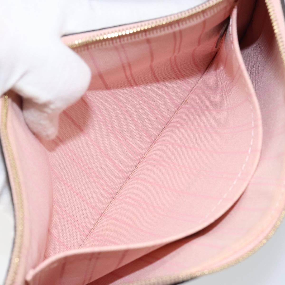 LOUIS VUITTON Damier Ebene Neverfull MM Pouch Pouch LV Auth 148039