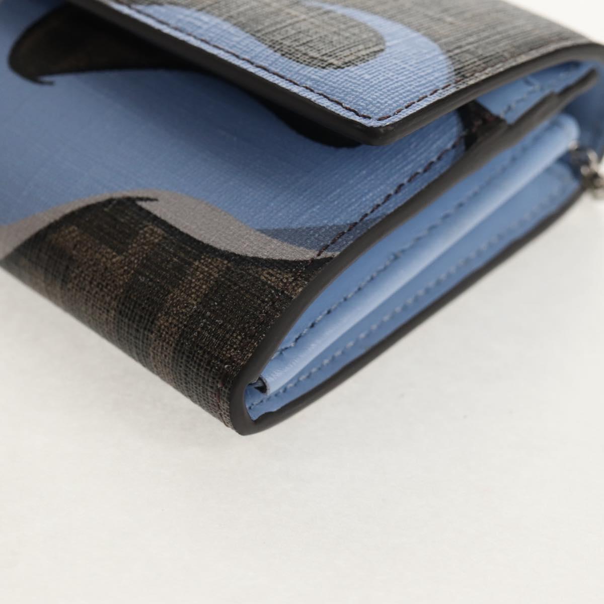 FENDI FRGMT x POKÉMON Wallet Zucca Canvas Shoulder Bag Black Auth 148040SM