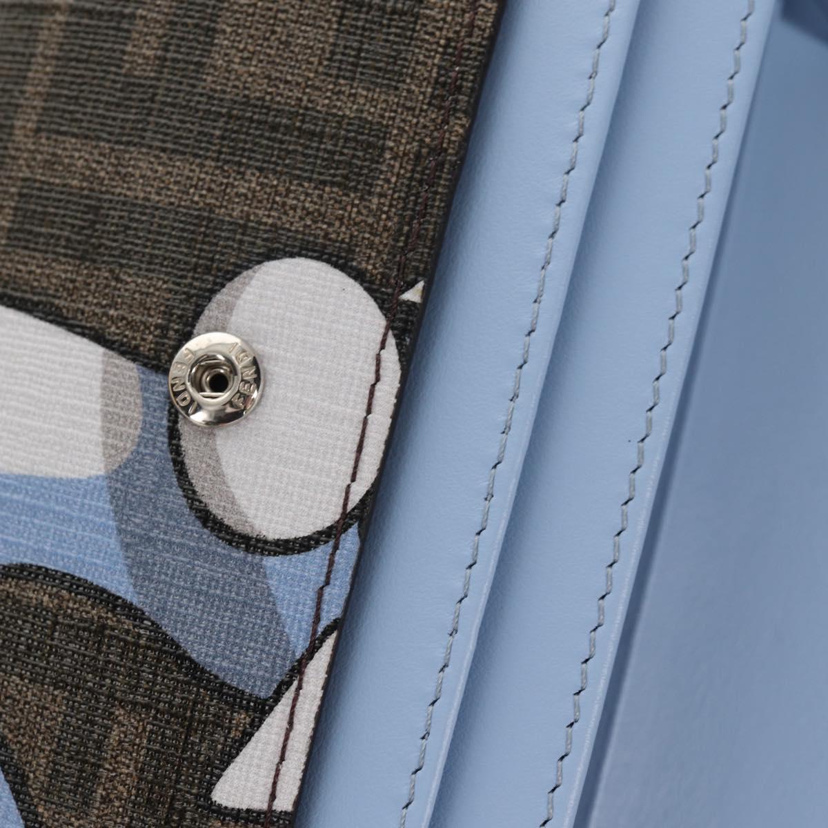 FENDI FRGMT x POKÉMON Wallet Zucca Canvas Shoulder Bag Black Auth 148040SM