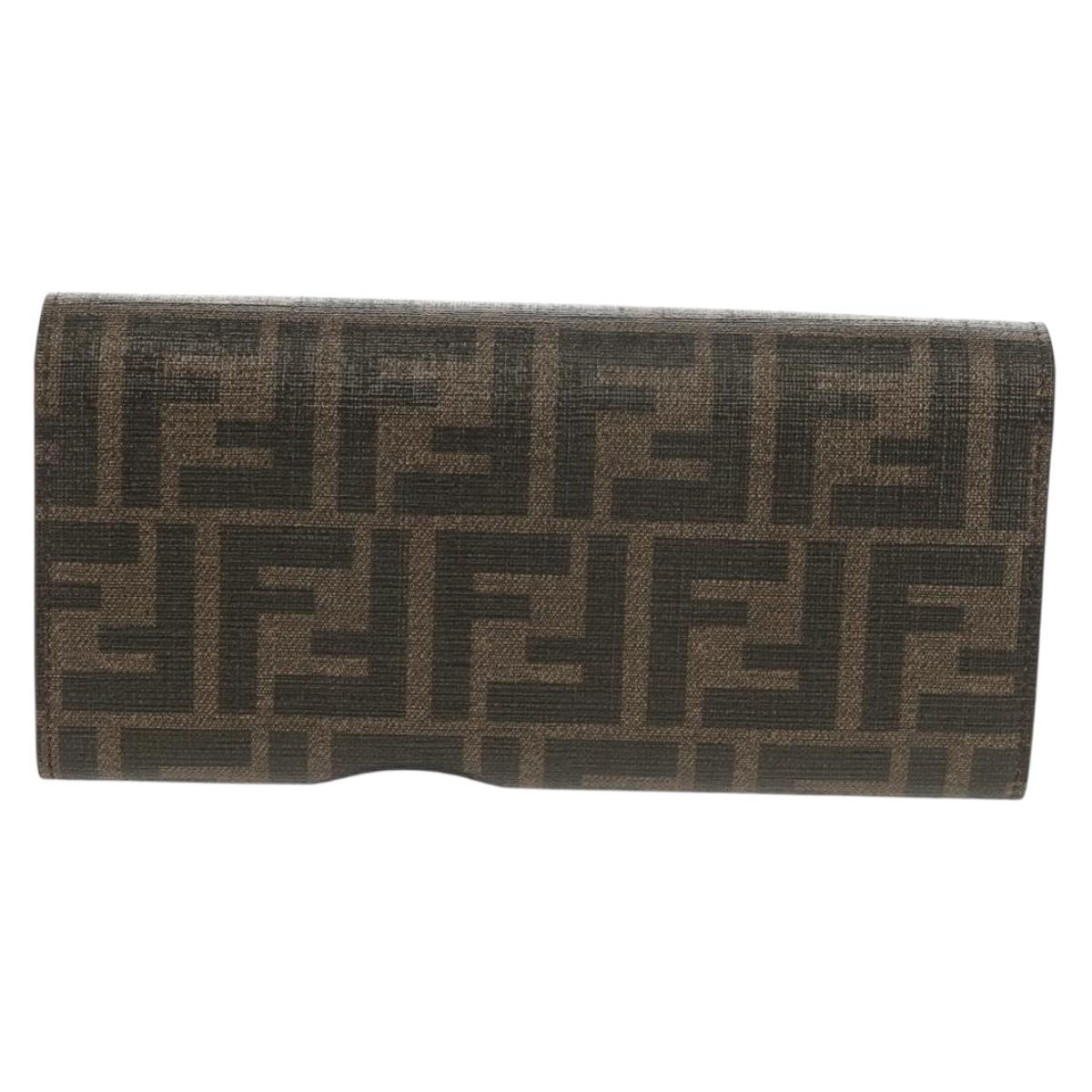 FENDI FRGMT x POKÉMON Wallet Zucca Canvas Shoulder Bag Black Auth 148040SM