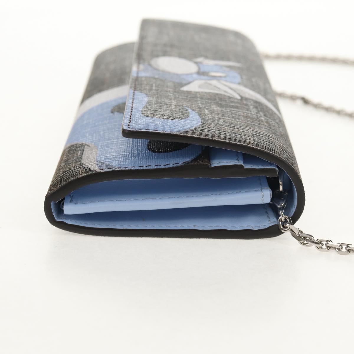 FENDI FRGMT x POKÉMON Wallet Zucca Canvas Shoulder Bag Black Auth 148040SM