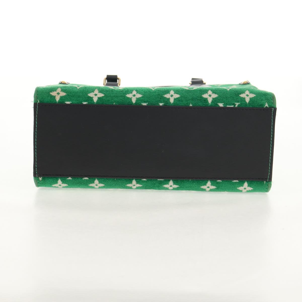 LOUIS VUITTON Monogram Jacquard Velvet On The Go PM Bag M46216 LV Auth 148041SM