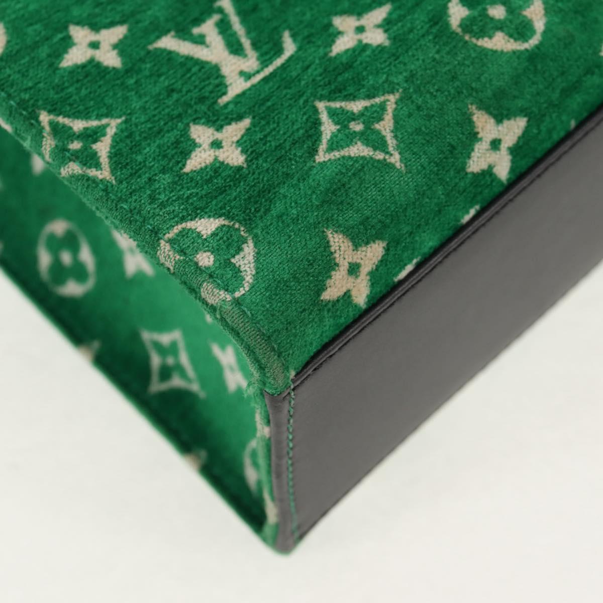 LOUIS VUITTON Monogram Jacquard Velvet On The Go PM Bag M46216 LV Auth 148041SM