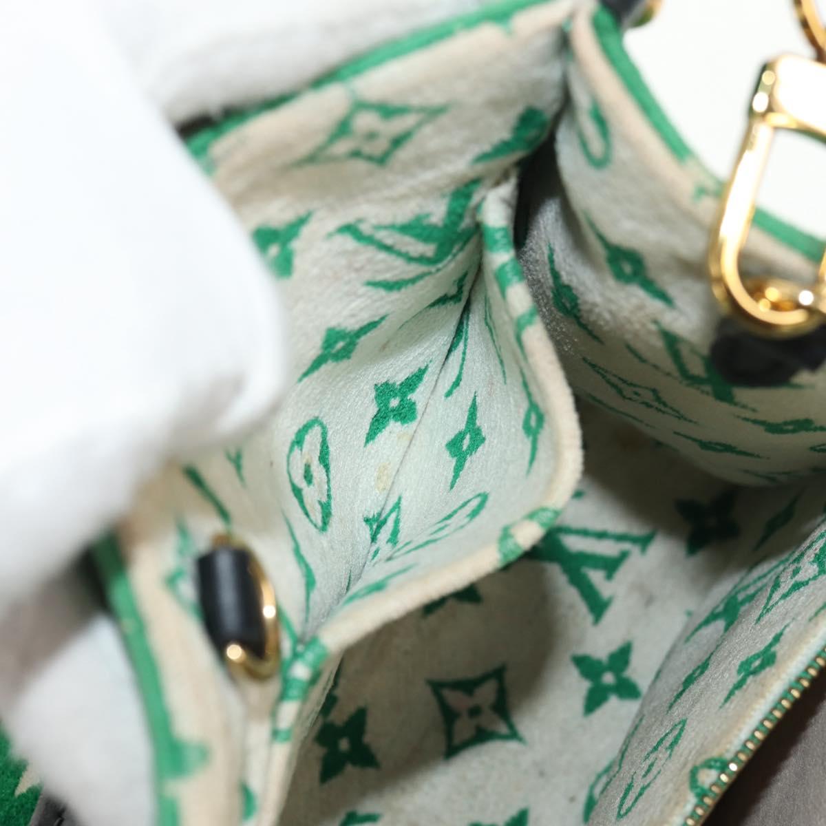 LOUIS VUITTON Monogram Jacquard Velvet On The Go PM Bag M46216 LV Auth 148041SM