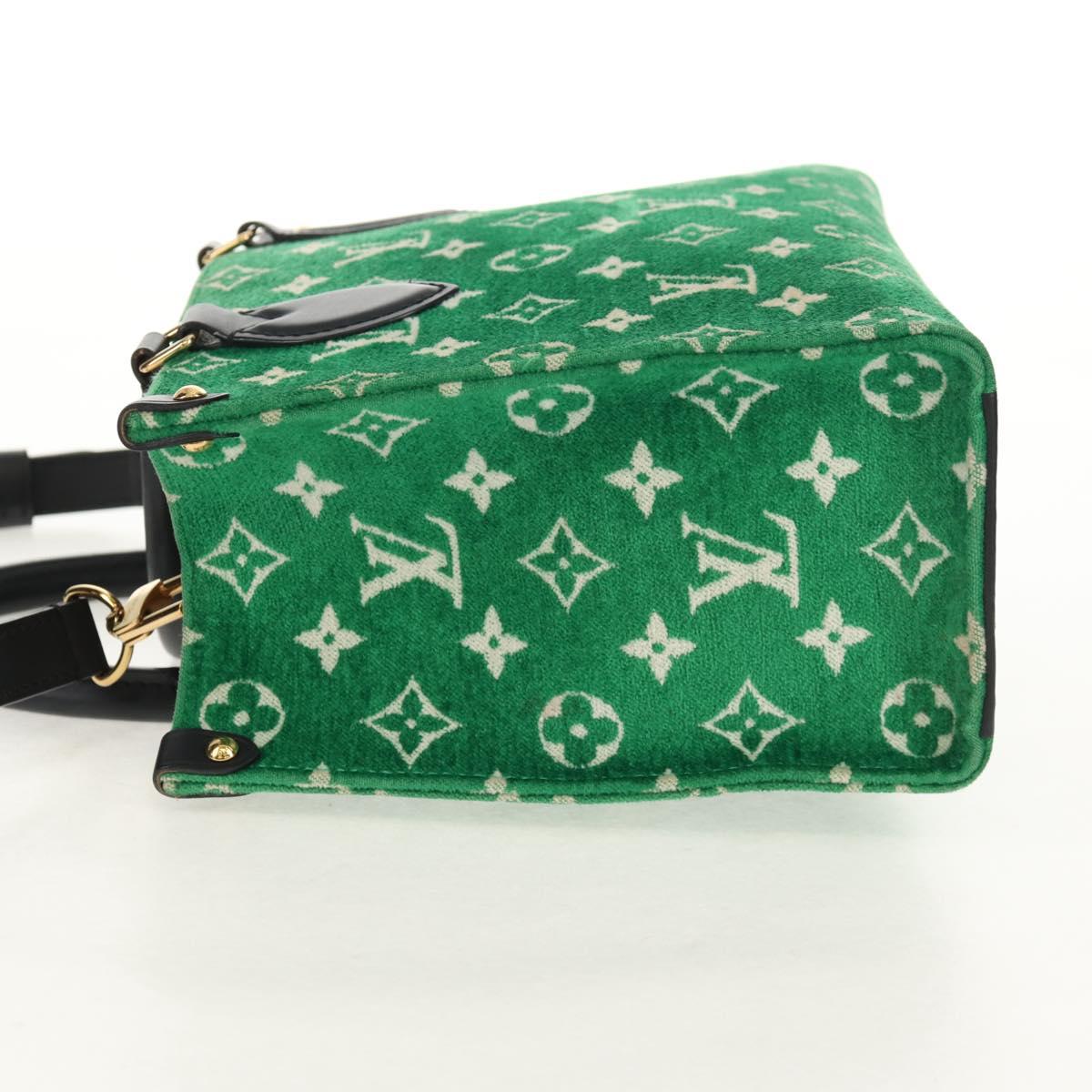 LOUIS VUITTON Monogram Jacquard Velvet On The Go PM Bag M46216 LV Auth 148041SM