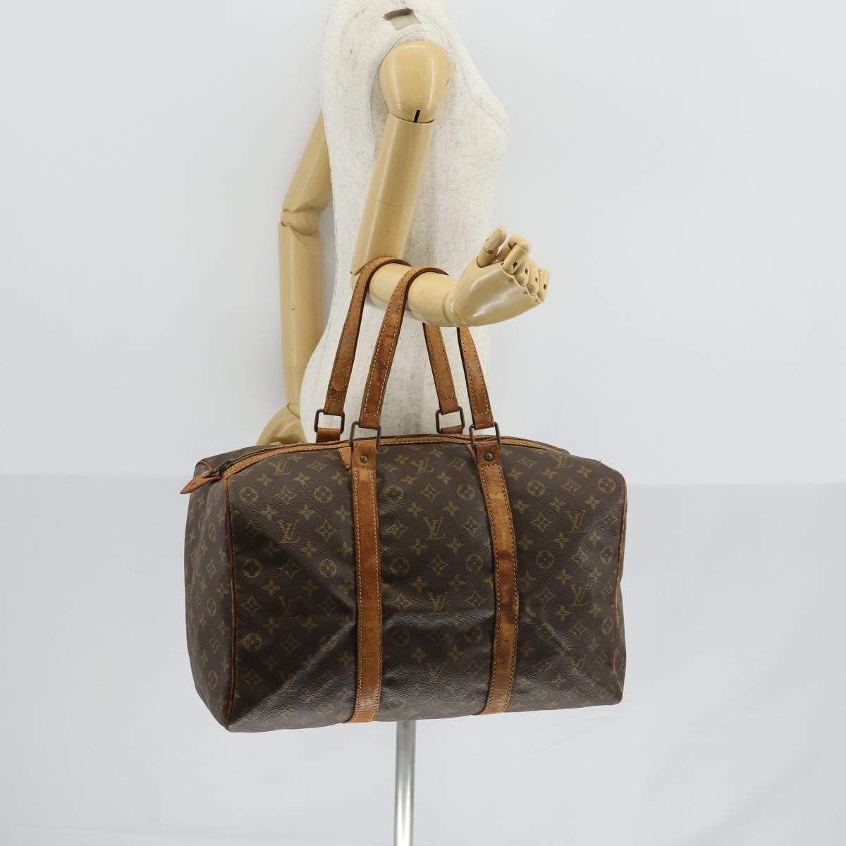 LOUIS VUITTON Monogram Sac Souple 45 Boston Bag M41624 LV Auth 148049