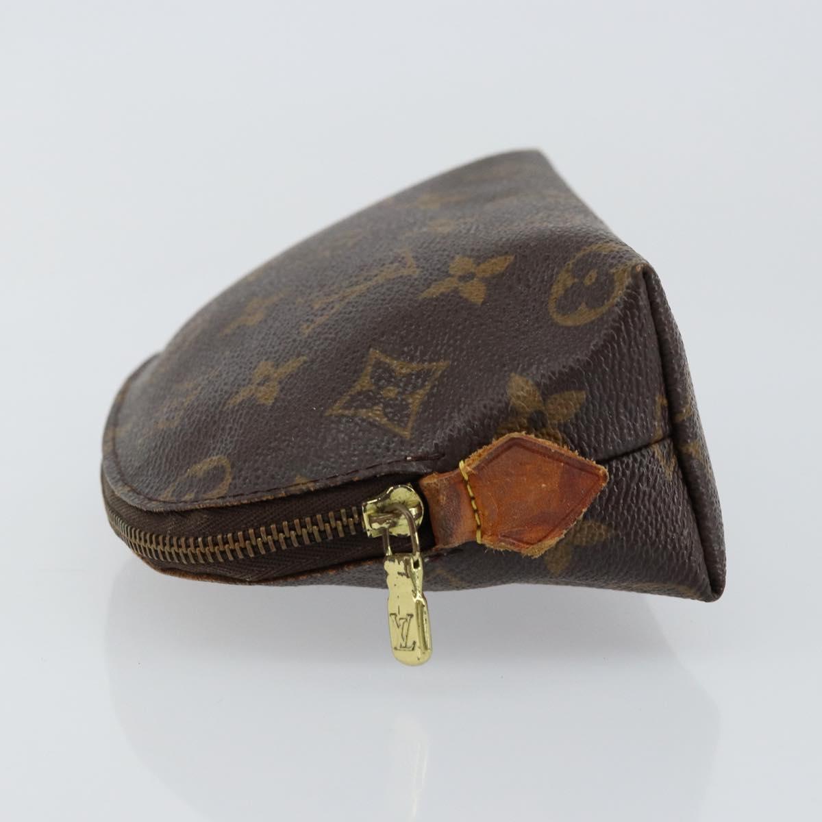LOUIS VUITTON Monogram Pochette Cosmetic PM Cosmetic Pouch M47515 LV Auth 148054