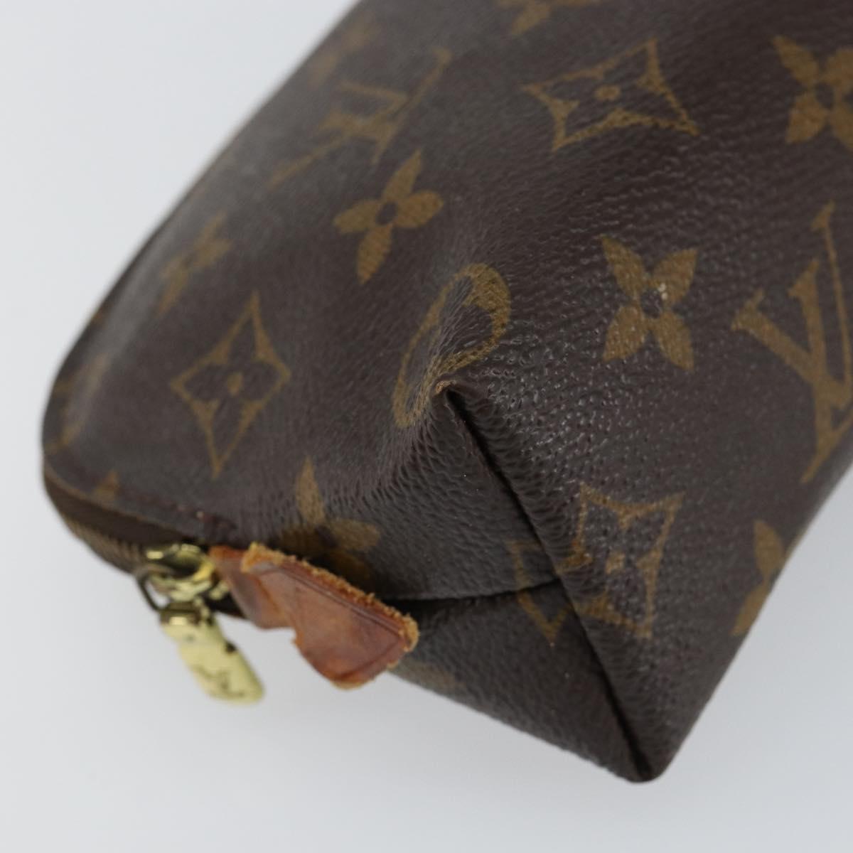 LOUIS VUITTON Monogram Pochette Cosmetic PM Cosmetic Pouch M47515 LV Auth 148054