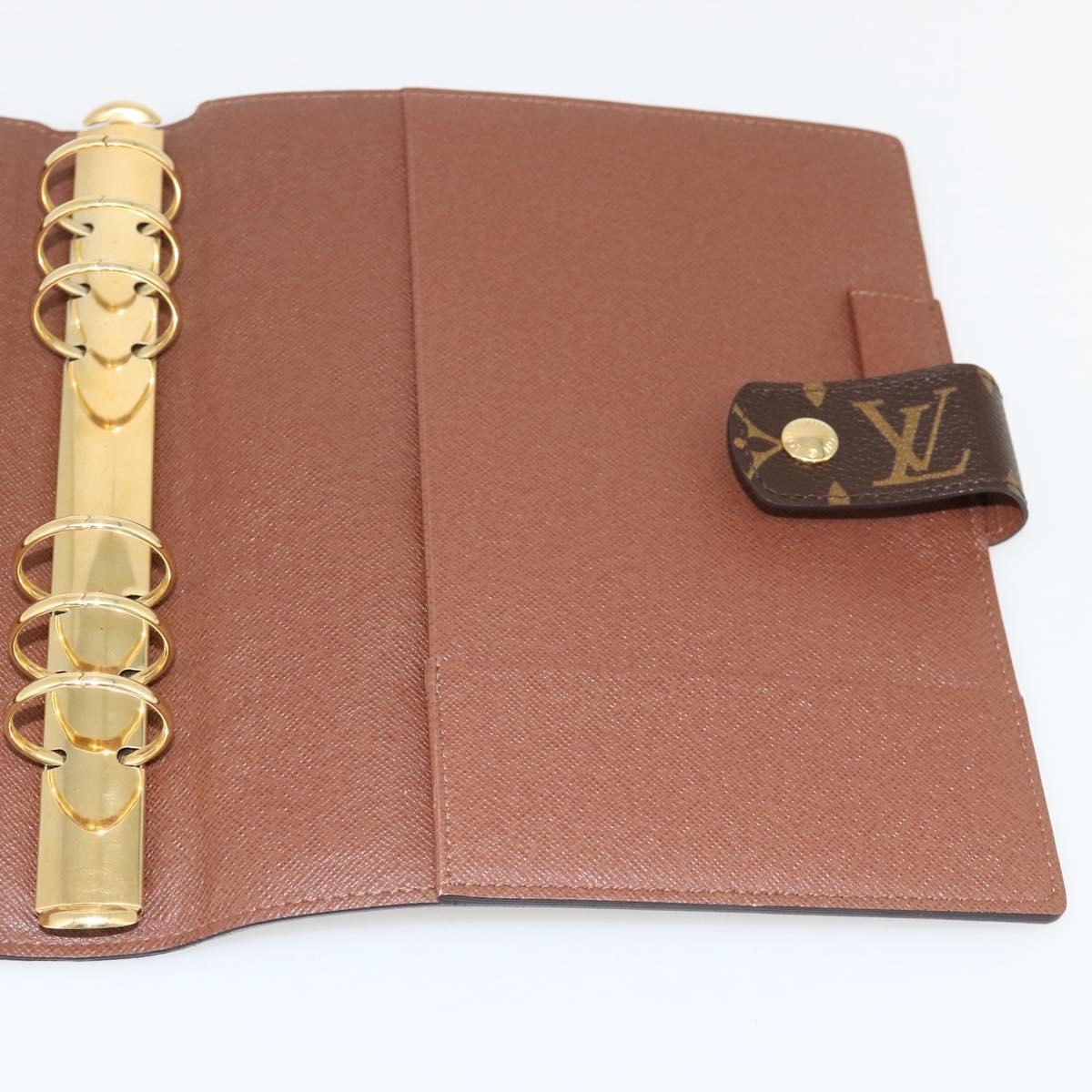 LOUIS VUITTON Monogram Agenda GM Day Planner Cover R20006 LV Auth 148056